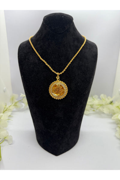 22 Ayar Altın Kaplama Osmanlı Tuğrası Kabartma Set Lvd516