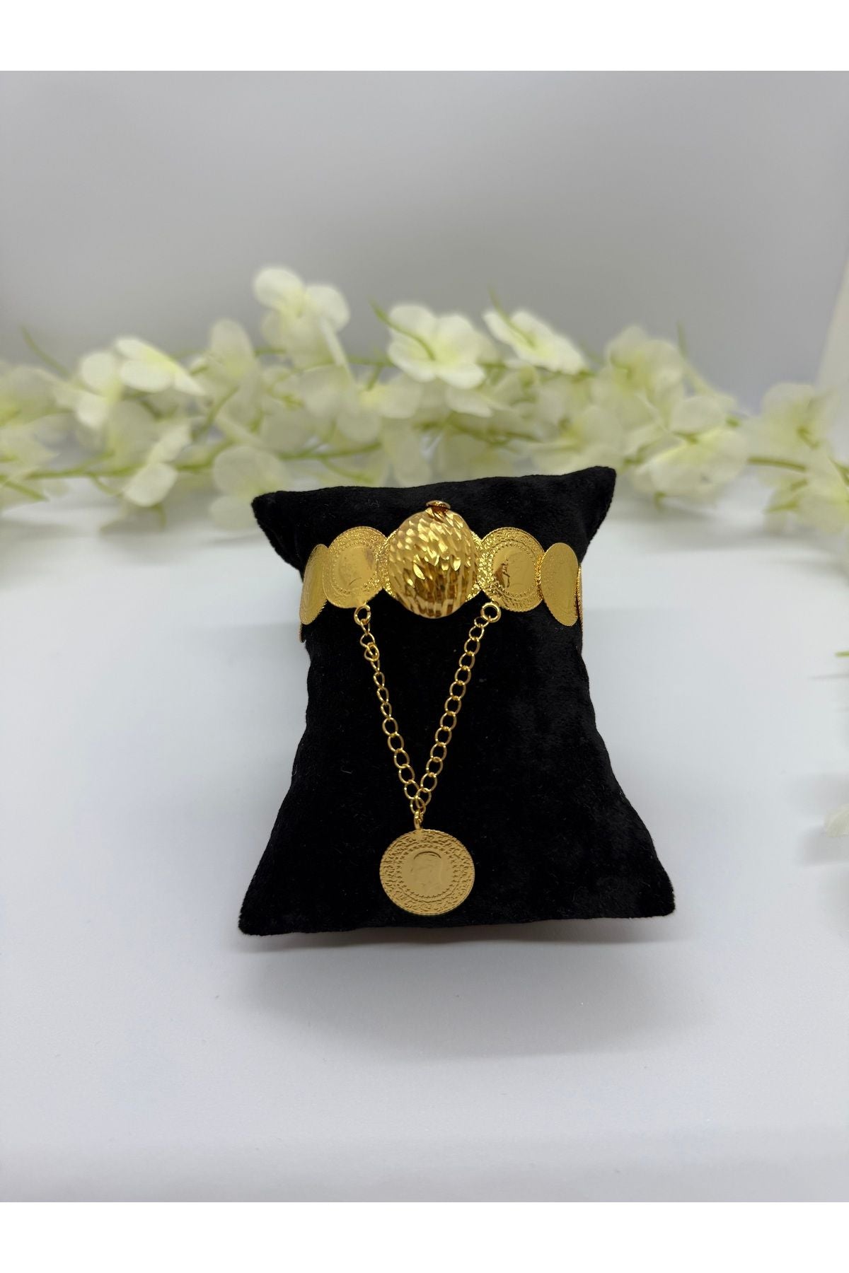22 Ayar Altın Kaplama Tuğralı Set Lvd507